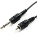 0.3M 1 RCA Male Phono Male To 6.35mm (1/4") Jack Plug Cable Lead Mono 6.3mm Loops