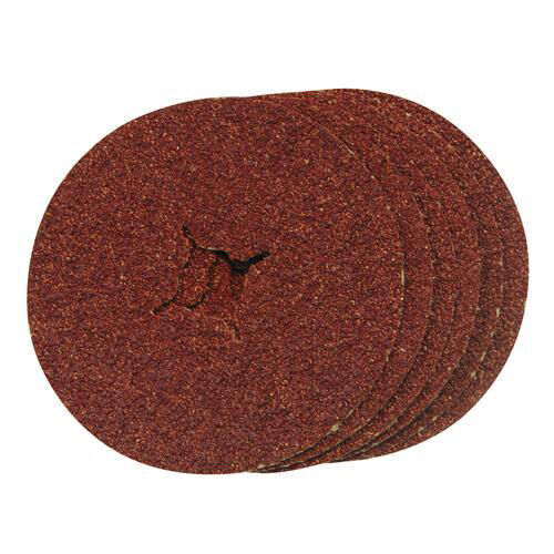 QTY 10 115mm x 22.2mm 24 Grit Sanding Fibre Discs For Rubber Backing Discs Loops