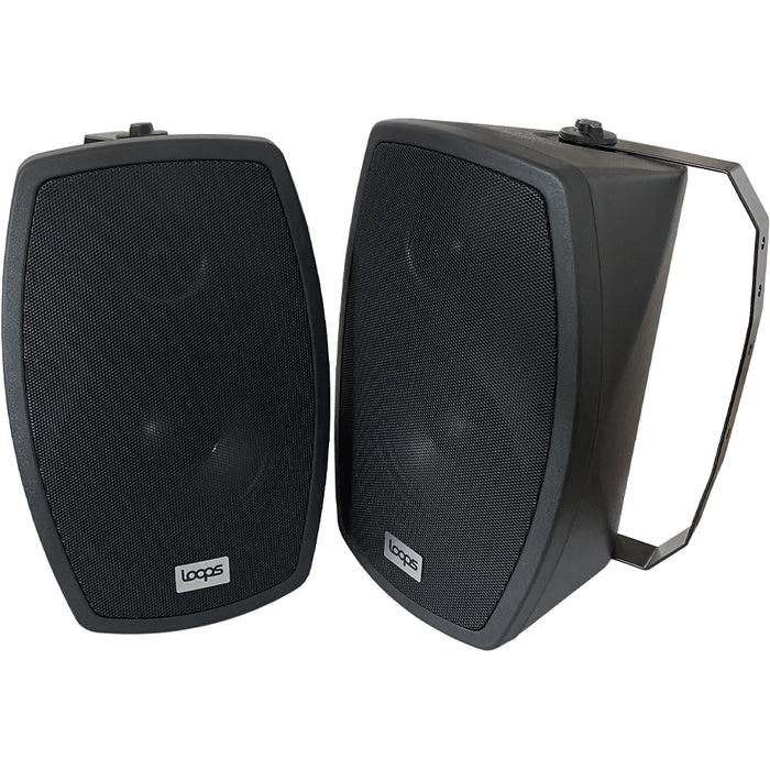 400W LOUD Outdoor Bluetooth System 4x 140W Black Speaker Weatherproof Garden Music