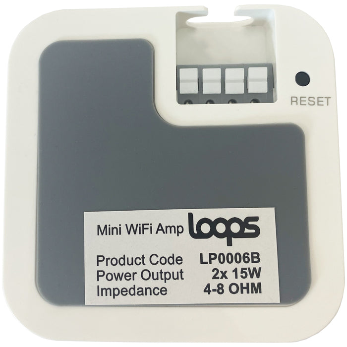 80W Mini WiFi Stereo Amplifier & 2x 60W 3” White Outdoor Wall Speaker System