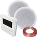 100W WiFi & Bluetooth Wall Mounted Amplifier & 2x 80W Stereo Ceiling Speaker Kit