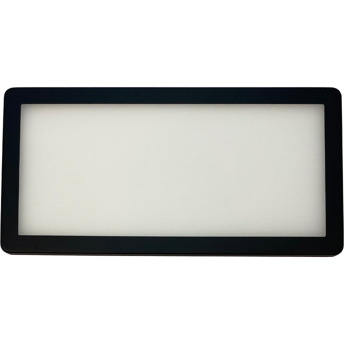 4x MATT BLACK Ultra-Slim Rectangle Under Cabinet Kitchen Light & Driver Kit - Warm White Diffused LED