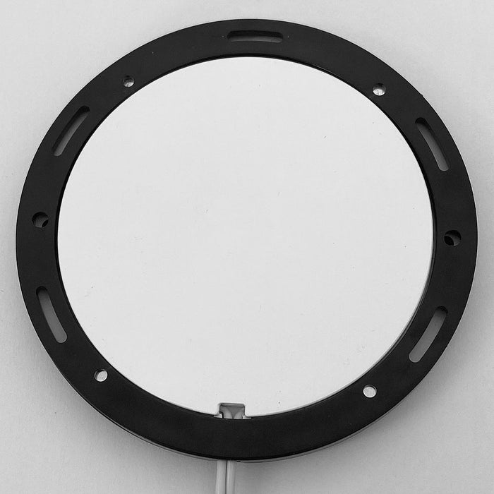 5x MATT BLACK Ultra-Slim Round Under Cabinet Kitchen Light & Driver Kit - Warm White Diffused LED