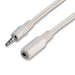 1.2m 3.5mm Jack Plug to Socket Headphone Extension Cable Lead White iPod AUX Loops