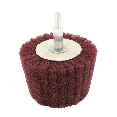 50mm 240 Grit Cylinder Sanding Mop 6mm Arbor Cleaning Buffing Loops