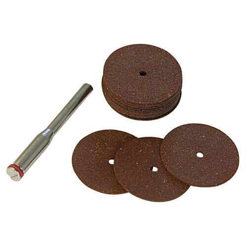 18 Piece 22mm Cutting Disc Kit 17 x Resin Discs & 1 x 3.1mm Mandrel Loops