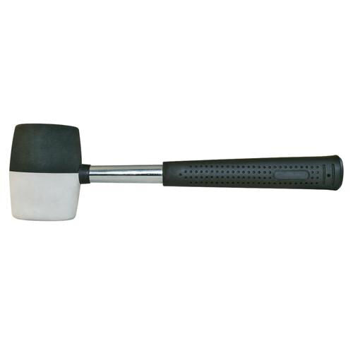 32oz Combination Rubber Mallet With Semi Hard Face Hammer Woodwork Loops