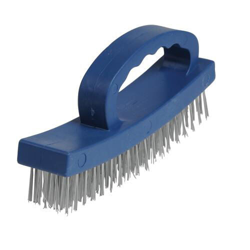 Heavy Duty Wire Brush With Handle For Scrubbing & Rust Removal Loops