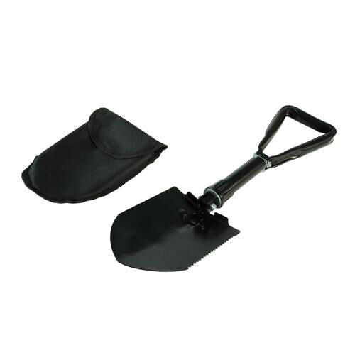580mm Folding Shovel Camping Car Snow Spade Pouch With Belt Loop Loops