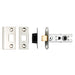 64mm Tubular Mortice Door Latch - Bolt Through Interior Door Catch & Plates - Select A Finish - LoopsDirect