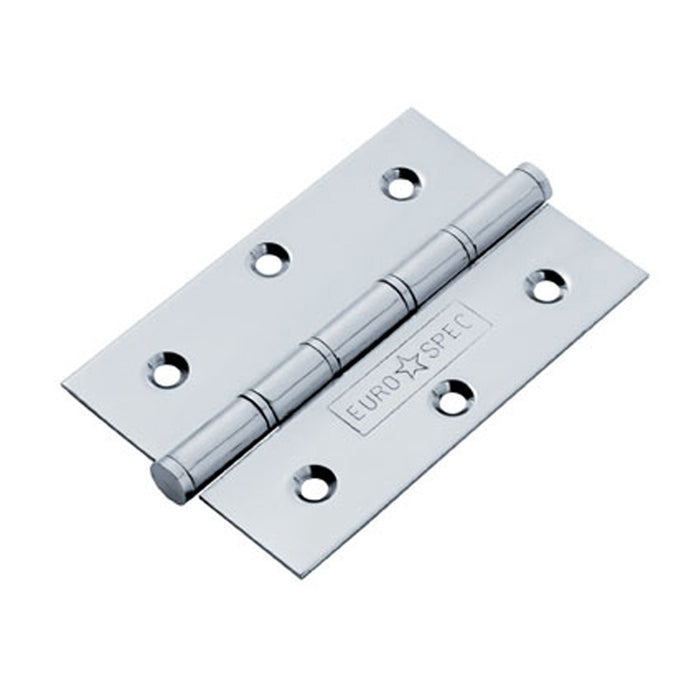 PAIR - 76 x 50 x 2.5mm Brass Washered Butt Hinge For Internal Doors - Select a Finish
