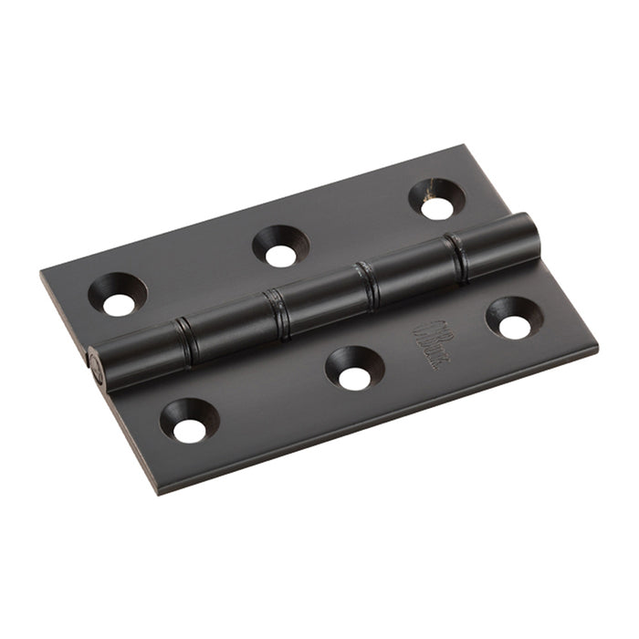 PAIR - 76 x 50 x 2.5mm Brass Washered Butt Hinge For Internal Doors - Select a Finish