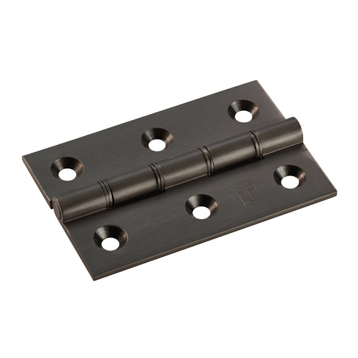 PAIR - 76 x 50 x 2.5mm Brass Washered Butt Hinge For Internal Doors - Select a Finish