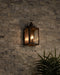 Outdoor IP44 3 Bulb Wall Light Lantern Copper Oxide LED E14 40W Loops