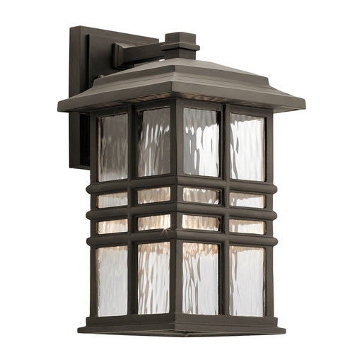Outdoor IP44 1 Bulb Wall Light Lantern Olde Bronze LED E27 40W d01624 Loops