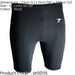 M - BLACK Junior Sports Baselayer Compression Shorts Bottoms - Unisex Training