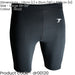 L - BLACK Adult Sports Baselayer Compression Shorts Bottoms - Unisex Training