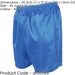 XS - ROYAL BLUE Junior Sports Micro Stripe Training Shorts Bottoms Gym Football