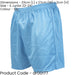 S - SKY BLUE Junior Sports Micro Stripe Training Shorts Bottoms - Gym Football
