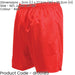 M/L - RED Junior Sports Micro Stripe Training Shorts Bottoms - Unisex Football