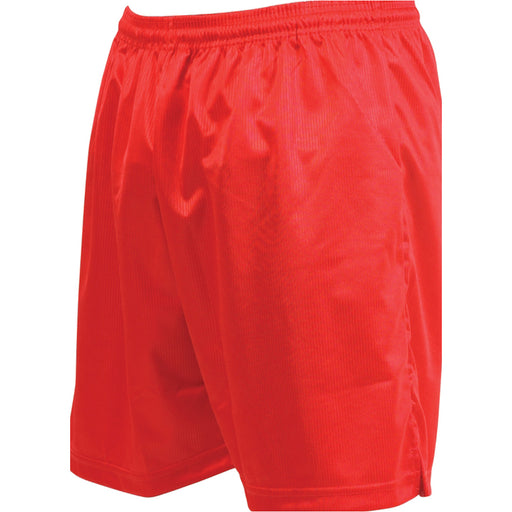 M - RED Adult Sports Micro Stripe Training Shorts Bottoms - Unisex Football