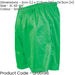 XL - GREEN Adult Sports Micro Stripe Training Shorts Bottoms - Unisex Football