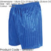 M/L ROYAL BLUE Junior Sports Continental Stripe Training Shorts Bottoms Football