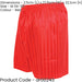 M - RED Adult Sports Continental Stripe Training Shorts Bottoms - Football