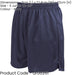 S - NAVY Junior Soft Touch Elasticated Training Shorts Bottoms - Football Gym