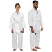 White Junior Judo Gi Suit - 110cm 4-5 Years - Wrap Around Full Set & Belt