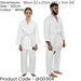 White Junior Judo Gi Suit - 120cm 5-6 Years - Wrap Around Full Set & Belt