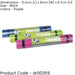 Purple 4mm Yoga Mat & Carry Strap - 183 x 61cm - Roll Out PVC Excersice Matt