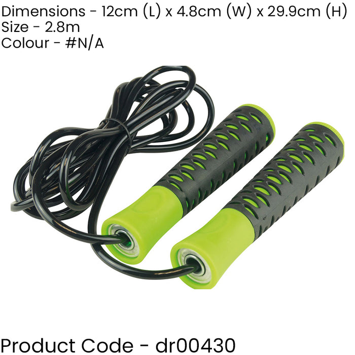 High Grip Speed Rope - Workout Jump Skipping Rope - Cardio Boxing Home Exercise