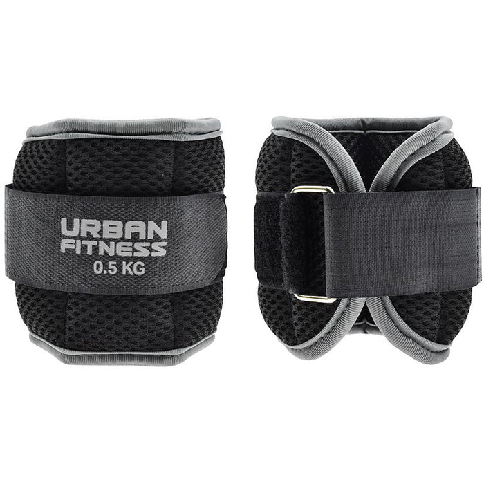 2 PACK 0.5kg Wrist / Ankle Weights - Wrap Around Weighted Straps Workout Gym