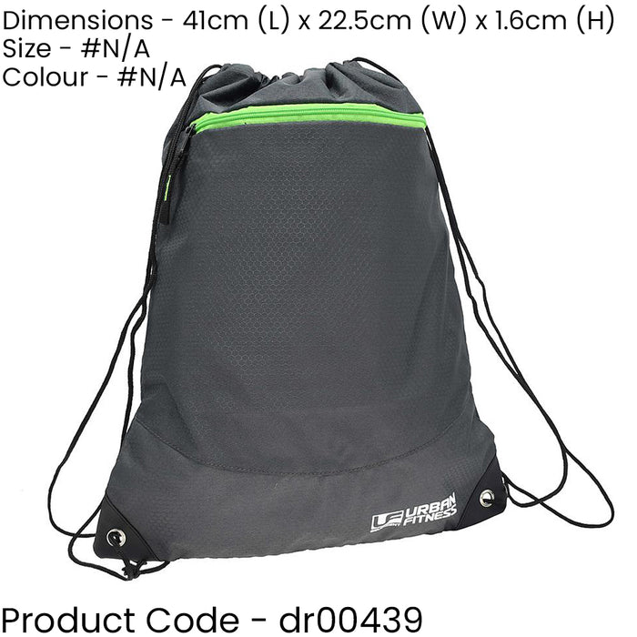 Small Drawstring Gym Bag - 48x35cm - 2 Litre Anti-Rip School PE Locker Bag