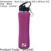 500ml Pink Insulated Keep Cool Water Bottle - Stainless Steel Flip-Up Mouthpiece