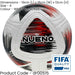 FIFA Official Pro Quality Match Football - Size 4 White/Black/Red 420 - 445gms