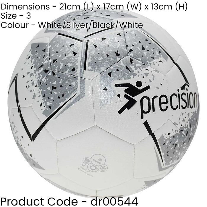 FIFA IMS Official Quality Match Football - Size 3 White/Silver/Black 3.5mm Foam