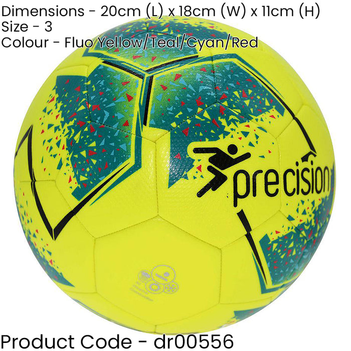 FIFA IMS Official Quality Match Football - Size 3 Fluorescent Yellow 3.5mm Foam