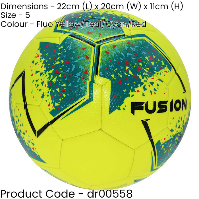 FIFA IMS Official Quality Match Football - Size 5 Fluorescent Yellow 3.5mm Foam