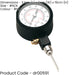Football / Sports Ball Air Pressure Gauge Reader Removable Needle Lb/In & KG/cm