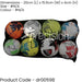 10 Ball Football Mesh Carry Sack Bag - Draw String Nylon - Holds 10x Size 5