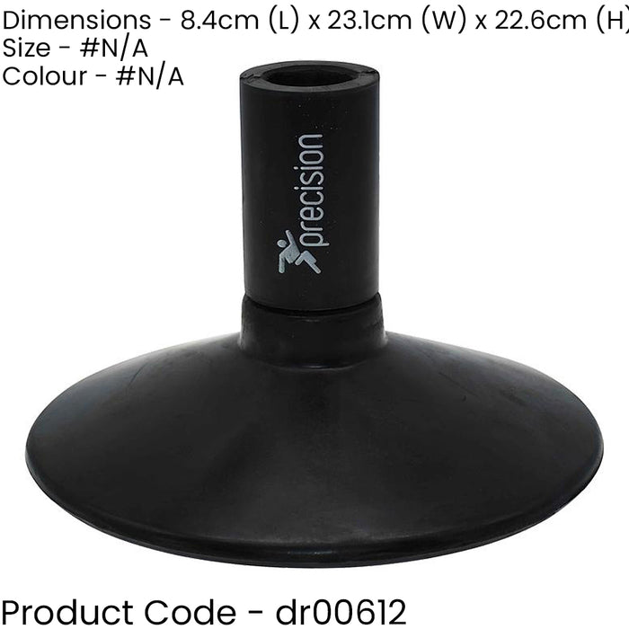 1.5KG Weighted Rubber Corner & Boundary Pole Base - Astro Turf Indoor Post Mount