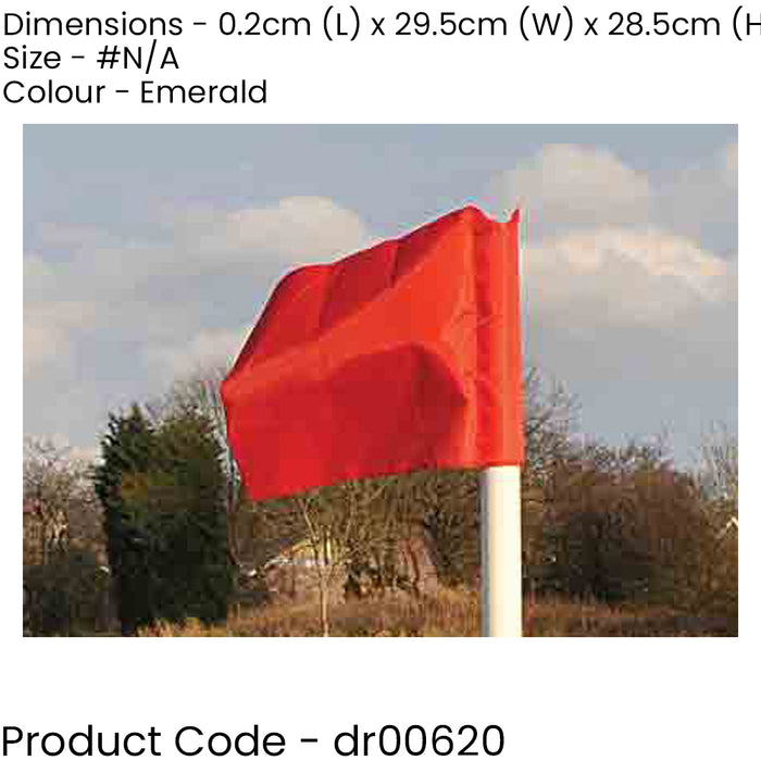 EMERALD Football Corner Flag - For 50mm / 2 Inch Posts Only All Weather Polyester