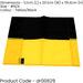 Single All Weather Football Corner Flag - YELLOW & BLACK - Outdoor Polyester