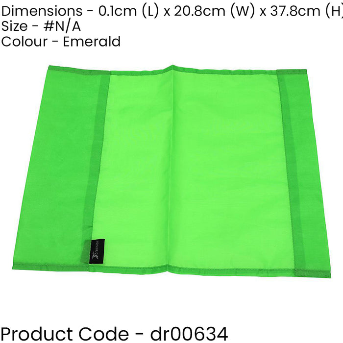 Single All Weather Football Corner Flag - EMERALD GREEN - Outdoor Polyester