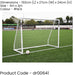 3m x 2m Match Approved Football Goal Posts & Net - All Weather Outdoor Rated