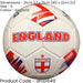 Size 5 ENGLAND Football - All Weather 32 Panel 2mm PVC - Garden Park School