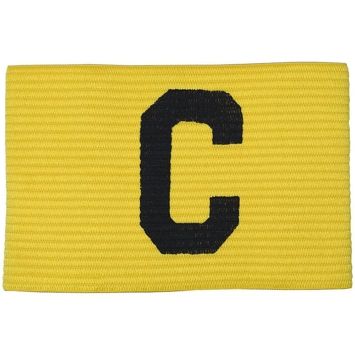 Junior Captains Armband - YELLOW - Football Rugby Sports Arm Bands Big C