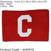 Adult Captains Armband - RED - Football Rugby Sports Arm Bands Big C